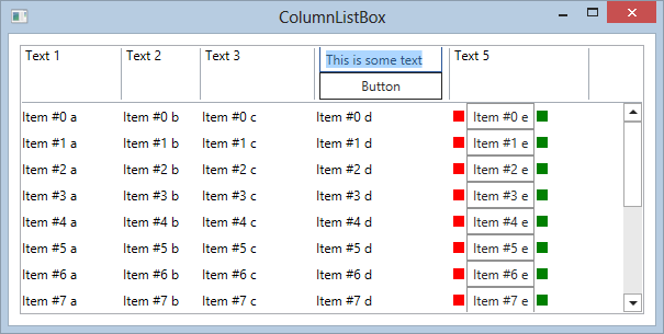 Listbox Multi Column Lists Code Framework Documentation 1704